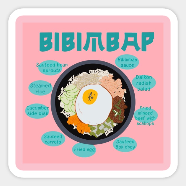 Bibimbap Sticker by EV Visuals